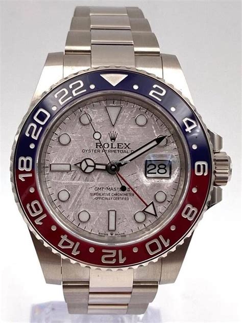 rolex pepsi meteorite for sale|rolex pepsi white gold price.